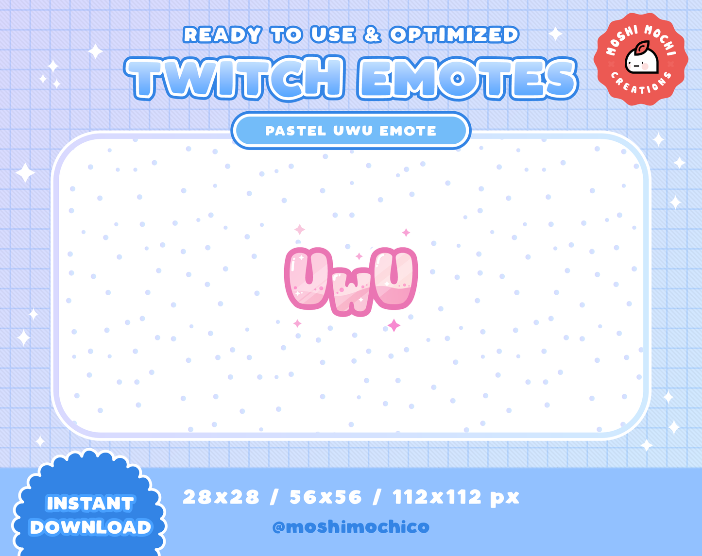 Twitch Emote - Pastel uwu