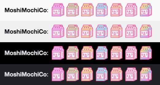 Twitch Sub Badges / Bit Badges - 7x Cute Aesthetic Pastel Milk Carton Collection