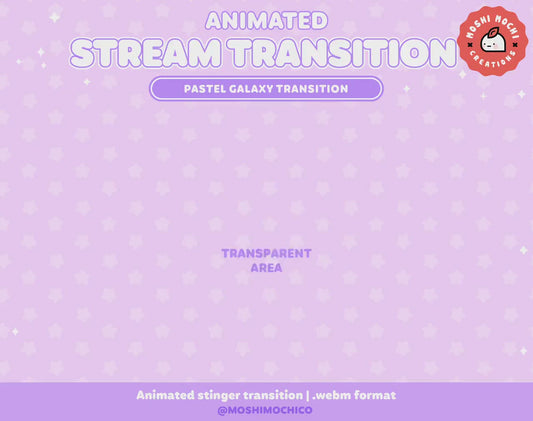 Pastel Galaxy Star Stinger Transition