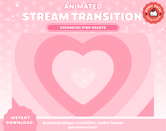 Pink Heart Stinger Transition