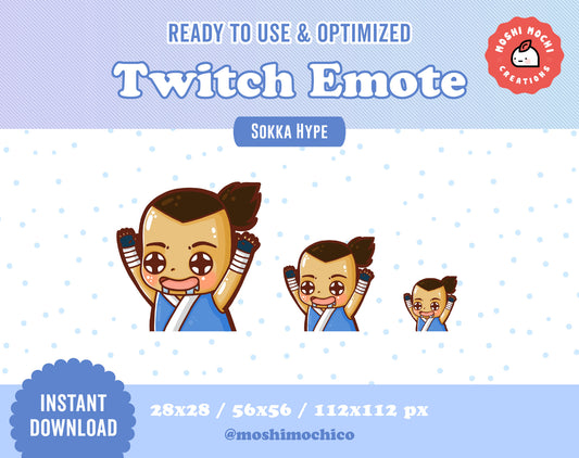 Twitch Emote - 1x ATLAB Sokka Hype