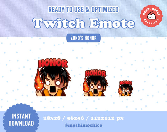 Twitch Emote - 1x ATLAB Zuko Honor