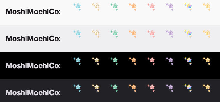 Twitch Sub Badge Flair - 8x Pastel Cherry Blossoms