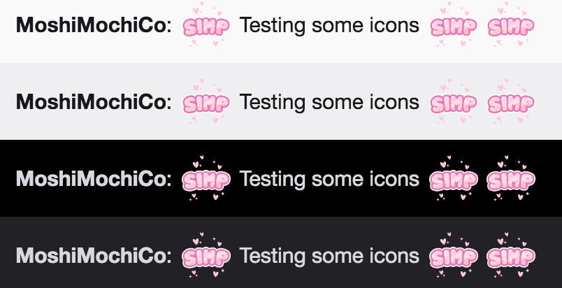 Twitch Emote - 1x Cute Pink Simp