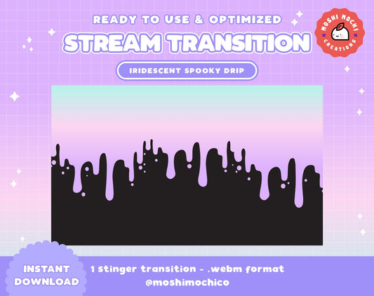 Iridescent Drip Stinger Transition